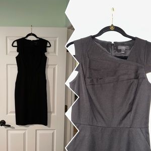 J Crew Black sleeveless fitted dress -Knee Length